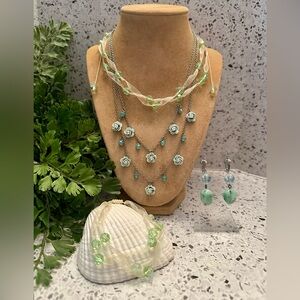 Mint green jewelry lot